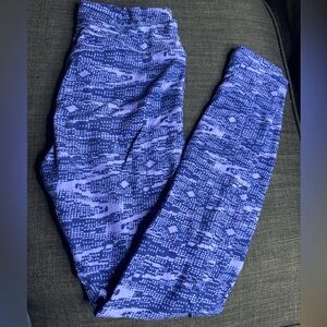 LuLaRoe women Leggings light purple & dark Blue Pattern. One size $5 BUNDLE DEAL